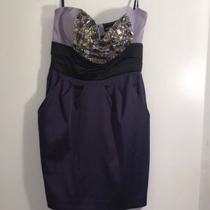 BEBÉ Prom Dress cinched waist size:m